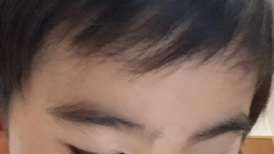 2021.05.12(Wed) 眉毛を剃る息子